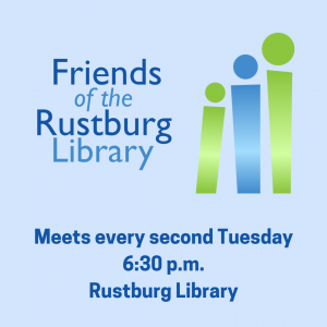 graphic for Friends of the Rustburg Library meetings