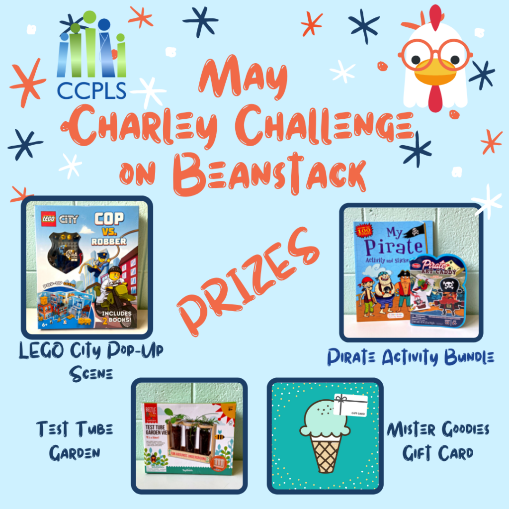 Click here to join the May Charley Challenge on CCPLS Beanstack!