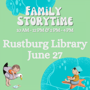 Family Storytime Rustburg Library June 27