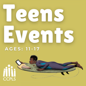 Click here for information about Summer Reading events for ages 11 through 17.