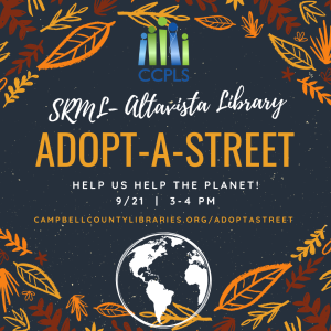 Click here for more info about our Adopt-A-Street event in Altavista on 9/21!
