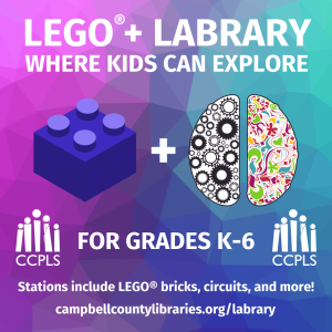 Click here for more info about our LEGO® + Labrary program for grades K-6!