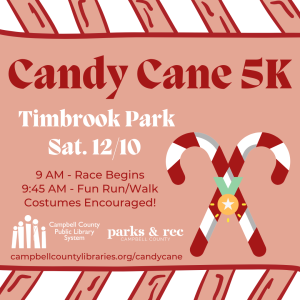 Click here for more info about our Candy Cane 5K at Timbrook Park on December 10!