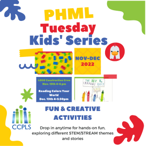 graphic for PHML Tuesday Kids' Series November & December 2022