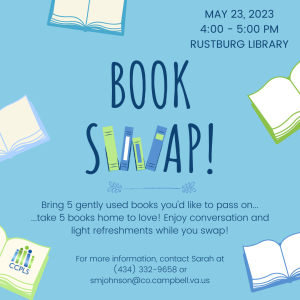 graphic for Book Swap May 2023