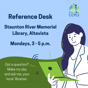 Reference Desk - Altavista - change in hours @ Staunton River Memorial Library