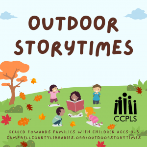 graphic for Outdoor Storytimes at PHML