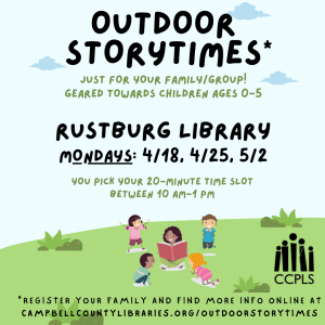 Outdoor Storytimes - Rustburg @ Rustburg Library