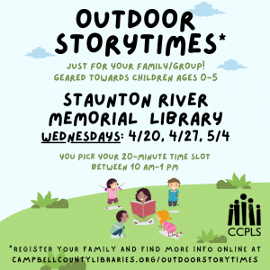 Outdoor Storytimes - Altavista @ Staunton River Memorial Library