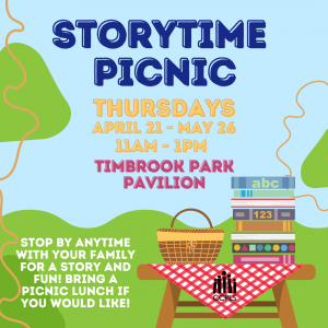 Storytime Picnic - Timbrook (Timbrook Park Pavilion) @ Timbrook Library