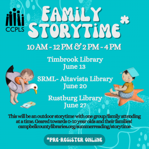 Family Storytime - Rustburg @ Rustburg Library