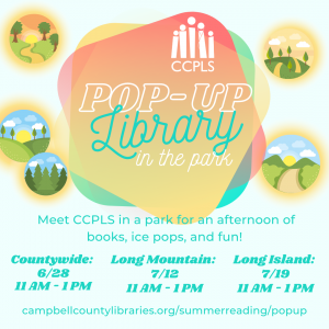 Pop-Up Library in the Park - Long Mountain Park @ Long Mountain Park
