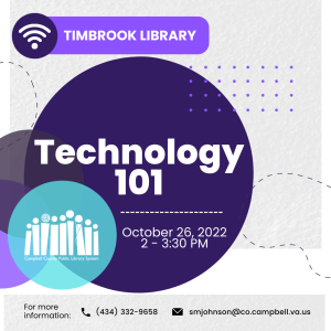 Technology 101 - Timbrook @ Timbrook Library