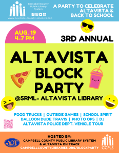 Altavista Block Party - Altavista @ Staunton River Memorial Library