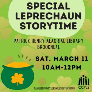 Leprechaun Storytime - Brookneal @ Patrick Henry Memorial Library