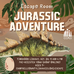 Jurassic Escape Room - Timbrook @ Timbrook Library