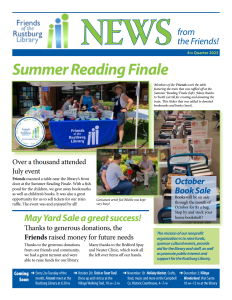 Rustburg Friends of the Library Q4 Newsletter preview.