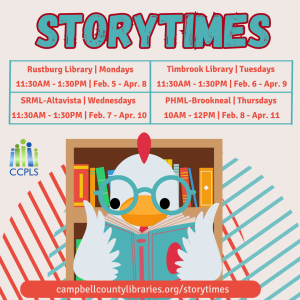 Storytimes - Altavista @ Staunton River Memorial Library