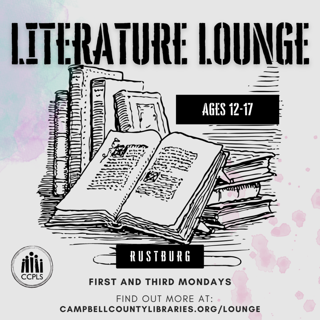 Literature Lounge, after school at the Rustburg Library