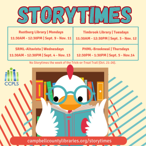 Storytimes - Brookneal @ Patrick Henry Memorial Library