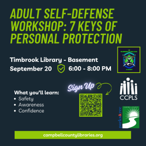 Adult Self-Defense Workshop: 7 Keys of Personal Protection - Timbrook @ Timbrook Library