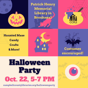 Halloween Party - Brookneal @ Patrick Henry Memorial Library