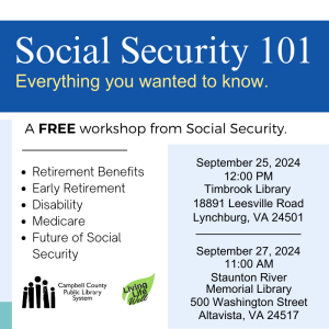 graphic for Social Security 101 Sept. 2024