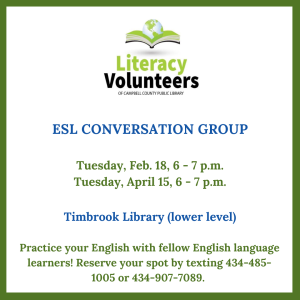 ESL Conversation Group - Timbrook @ Timbrook Library