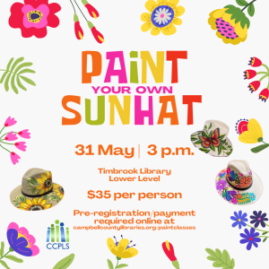 Paint Your Own Sunhat - Timbrook @ Timbrook Library