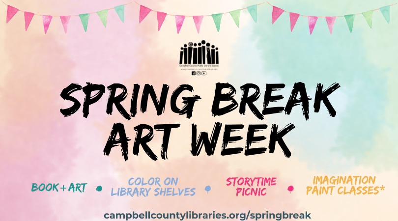 Join the library for our Spring Break Art Week!