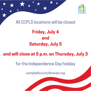graphic for Independence Day closing 2025