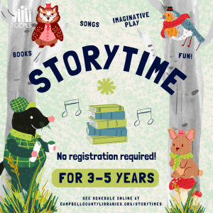 graphic for Storytime summer 2025