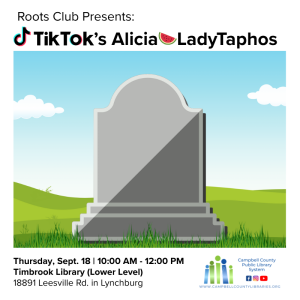 graphic for Roots Club Presents: TikTok's LadyTaphos September 18 2025