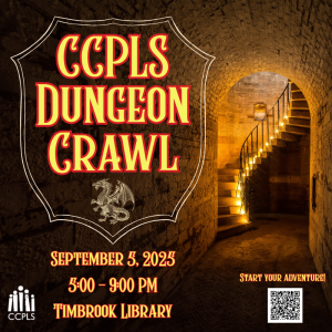 graphic for CCPLS Dungeon Crawl on Sept. 5 2025
