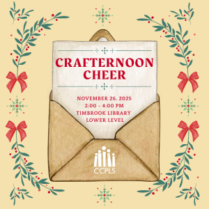 graphic for Crafternoon Cheer Nov. 26 2025
