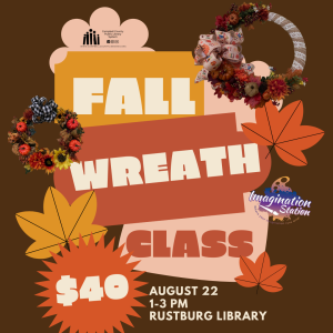 graphic for Fall Wreath Class Aug 22 2025