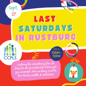 graphic for Last Saturdays in Rustburg fall 2025