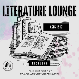 graphic for Literature Lounge Fall 2025