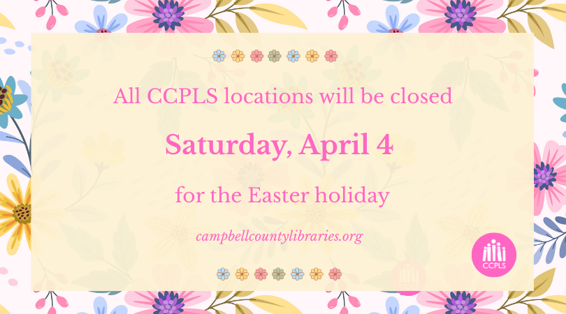 graphic for Easter closing on April 4 2026