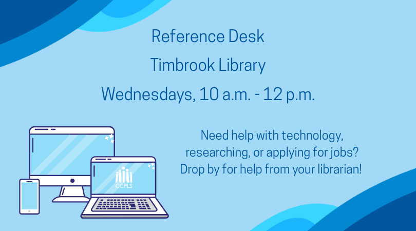 graphic for Reference Desk at Timbrook Library 2026