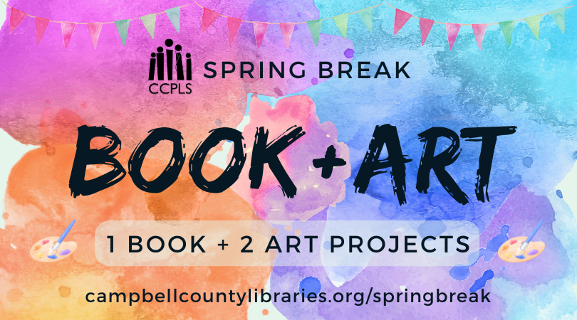 graphic for book + art Spring Break Art 2026