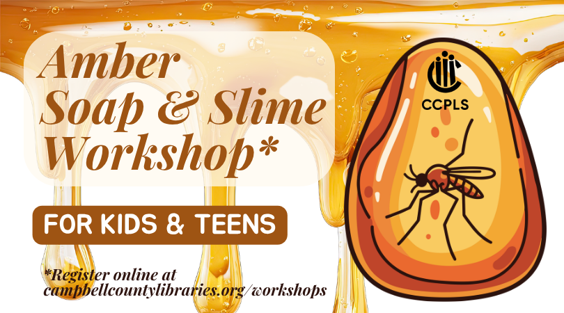graphic for Amber Soap & Slime Workshop June 15 2026
