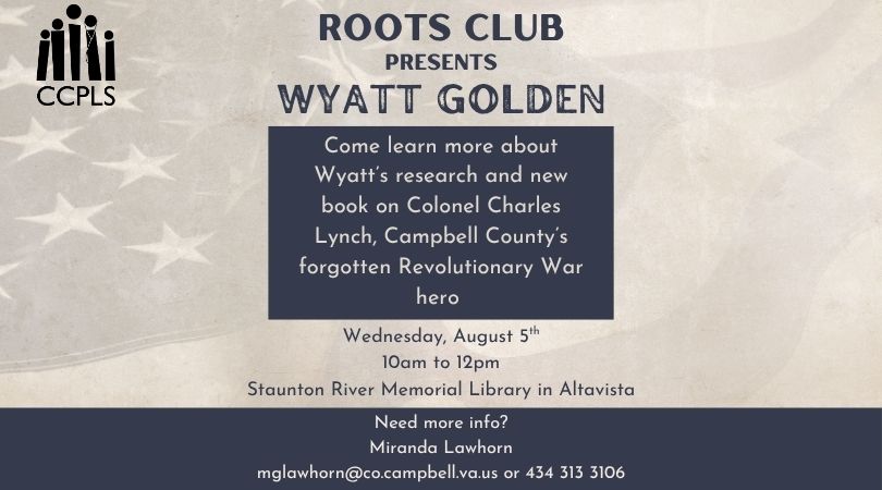 graphic for Roots Club on August 5 2026