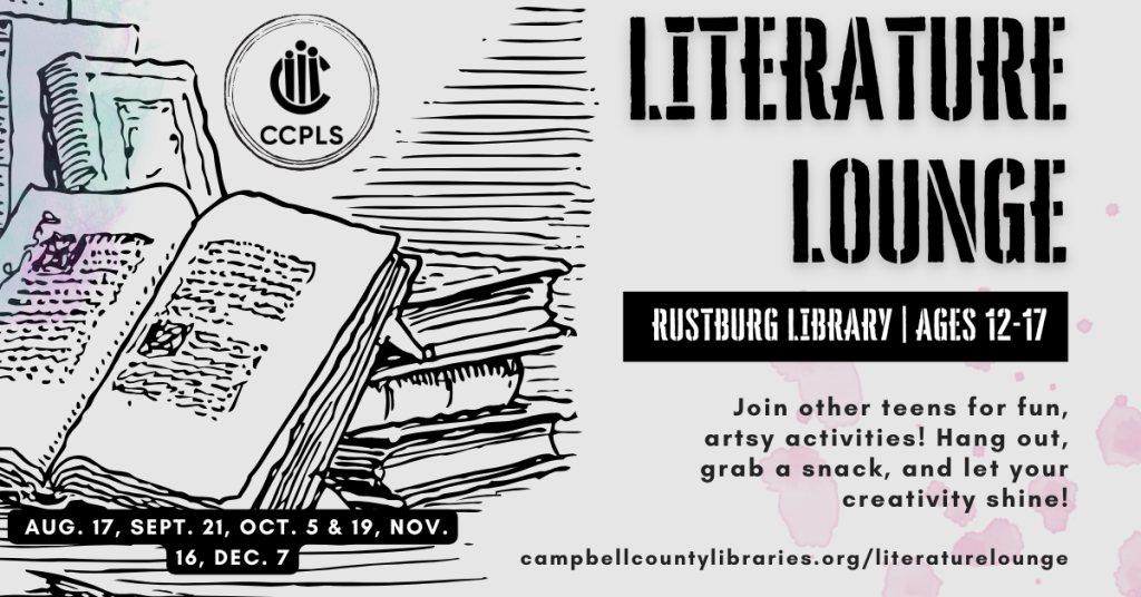 graphic for Literature Lounge fall 2026
