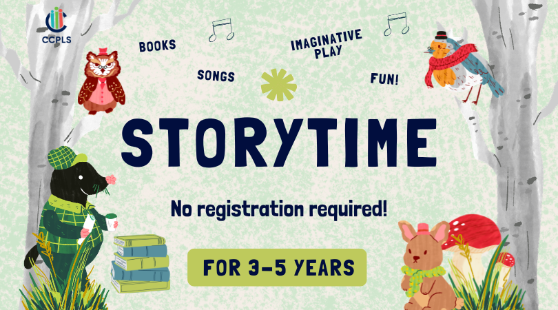 graphic for Storytime fall 2026