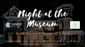 graphic for Night at the Museum October 9 and 10 2026