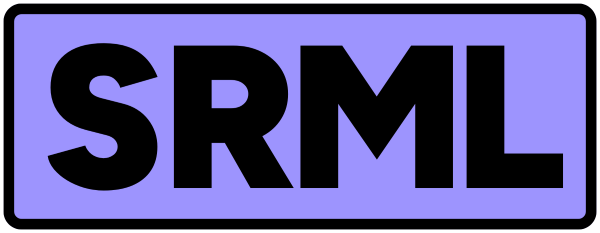 Indigo block with branch identification "SRML"